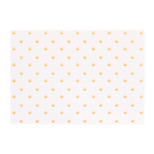 Gift card with gold polka dots.