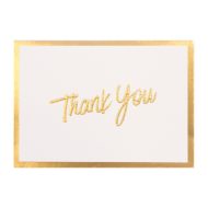 Gold Thank You Card (Blank Inside) +$3.95