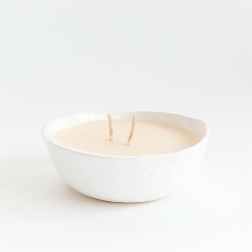 Plain White Handmade Bowl