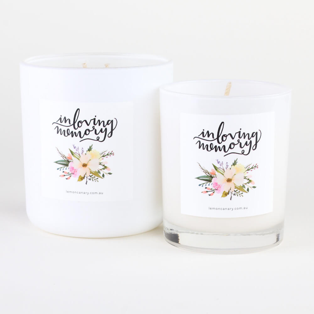 In Loving Memory & Funeral Candles