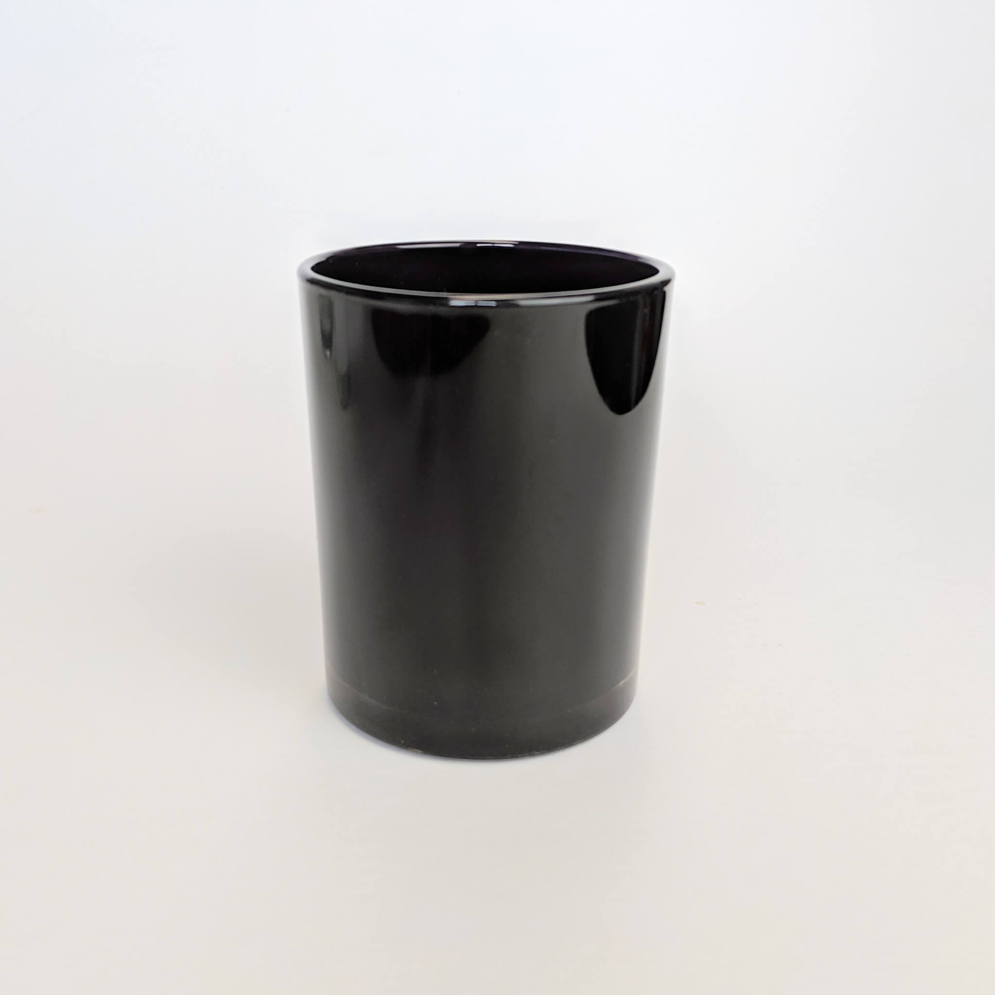 270ml Black Glass (Single Wick, 9.8cm high x 7.7cm dia)